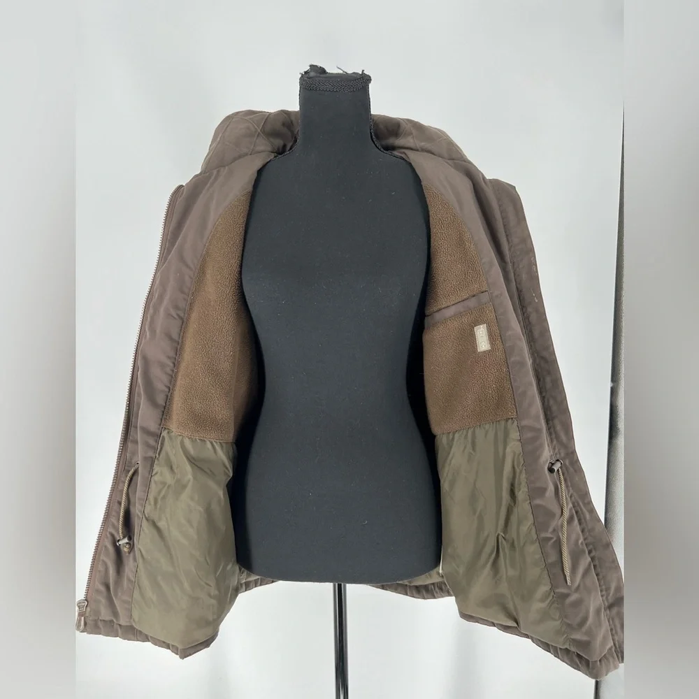 PACIFIC TRAIL HOODED CHOCOLATE BROWN JACKET, COZY WEATHER PROTECTION‎
